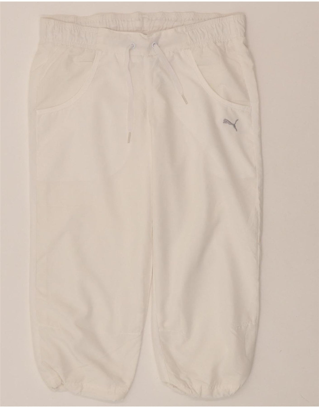 PUMA Womens Capri Tracksuit Trousers Joggers UK 8 Small  White Polyester Vintage Puma and Second-Hand Puma from Messina Hembry 