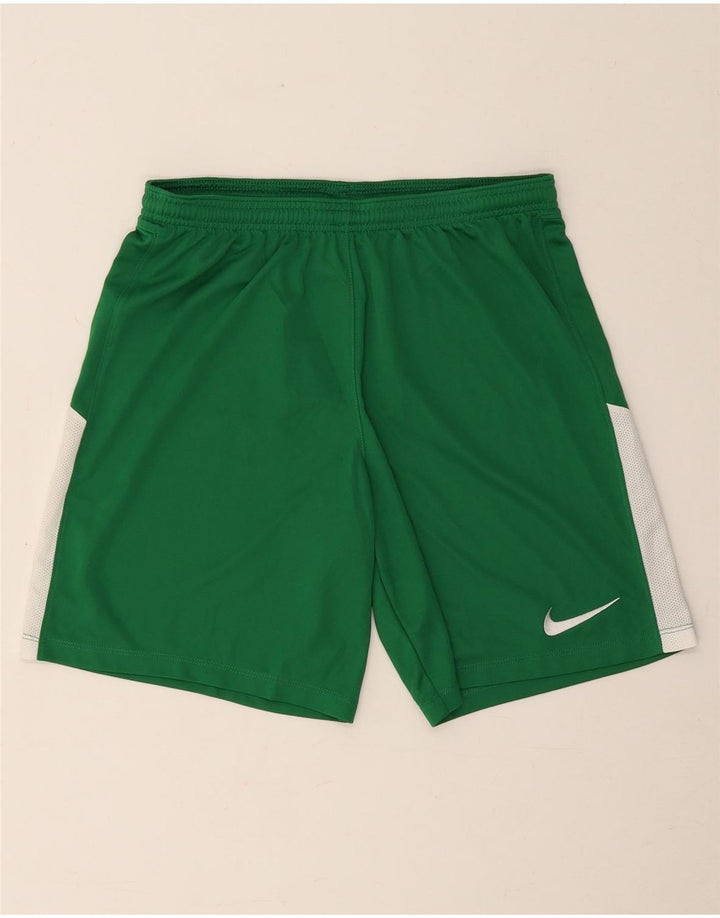 Мужские спортивные шорты Nike Dri Fit Slim, средний зеленый цвет, полиэстер с цветными блоками