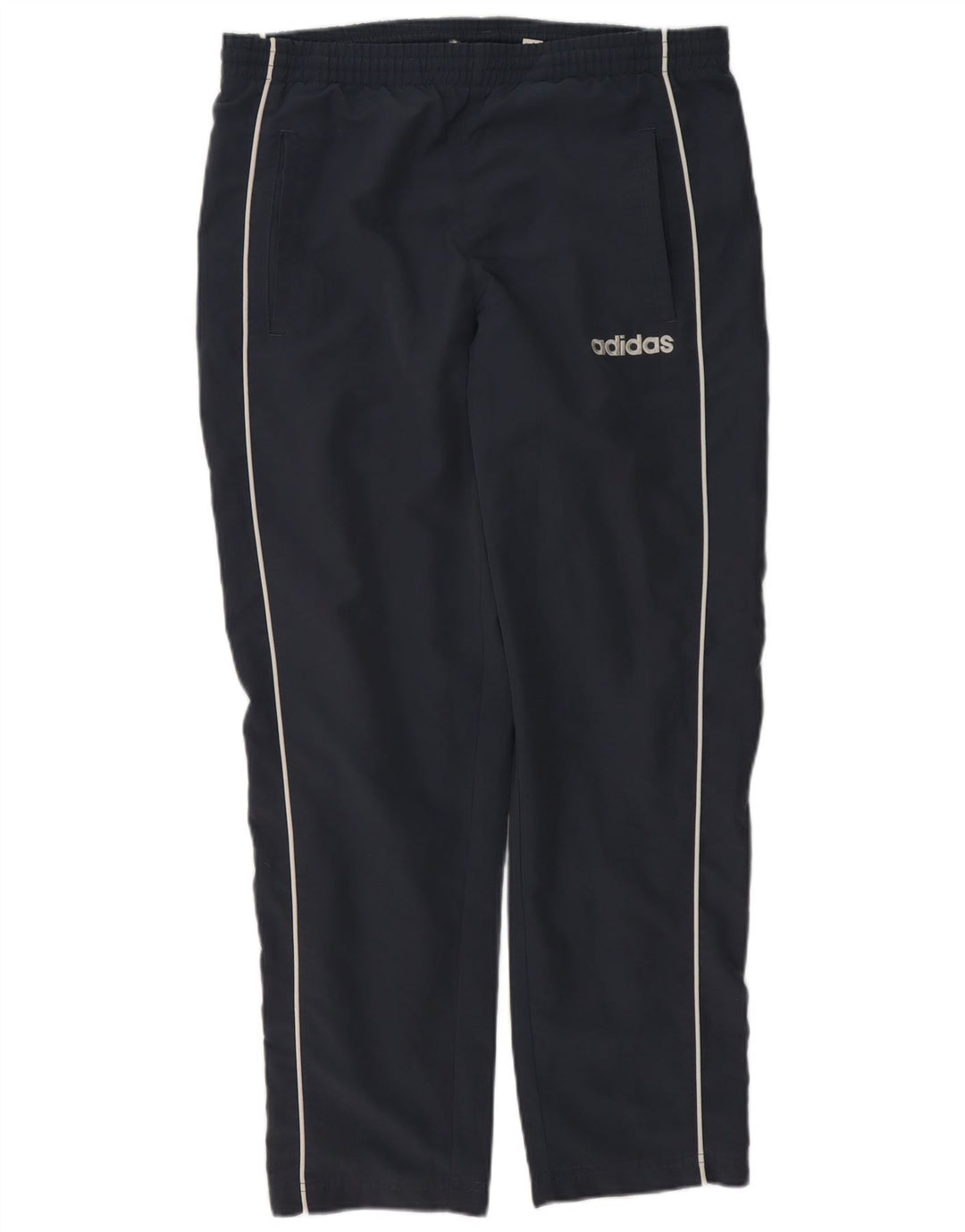 Мужские спортивные брюки ADIDAS UK 36/38, маленькие, темно-синие, полиэстер