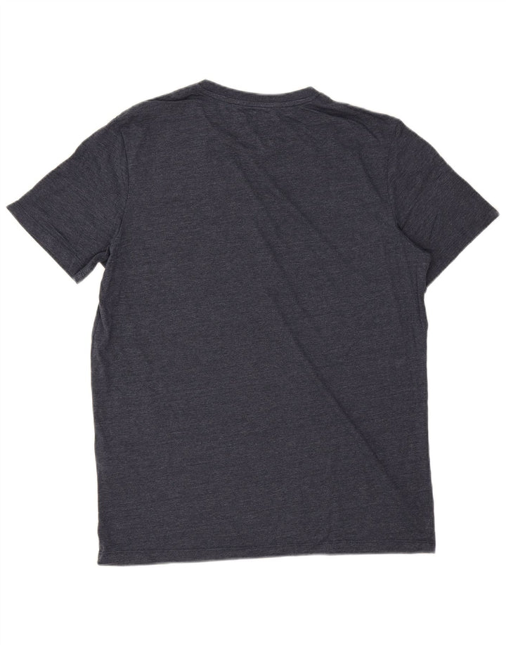 Мужская футболка Jack & Jones Top среднего размера, темно-синяя, хлопок