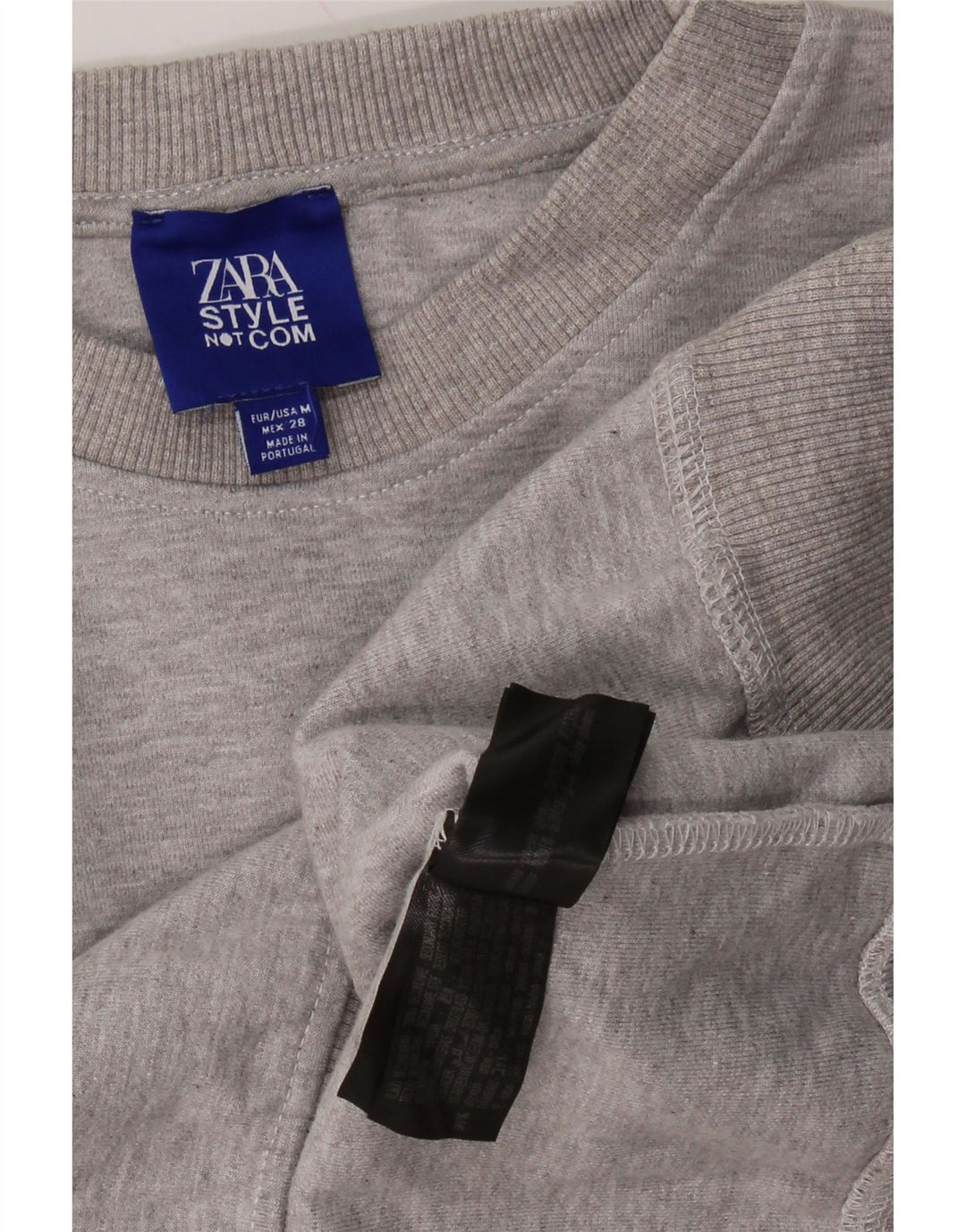 Женский джемпер оверсайз с рисунком ZARA UK 14, средний серый в крапинку