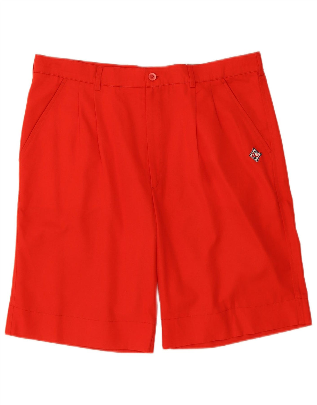 SCORPIO Mens Chino Shorts IT 52 XL W36 Red Polyester