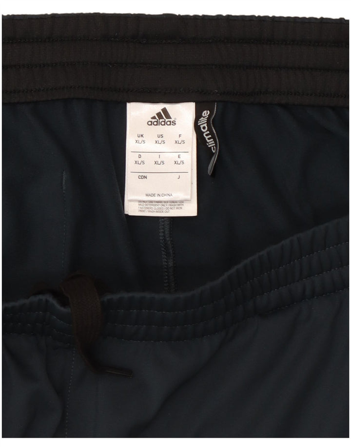 Мужские спортивные брюки Adidas Climalite с графическим рисунком XL, темно-синий, полиэстер