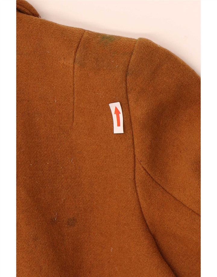 Женское пальто Zara Trafaluc UK 10, маленькое коричневое шерстяное пальто