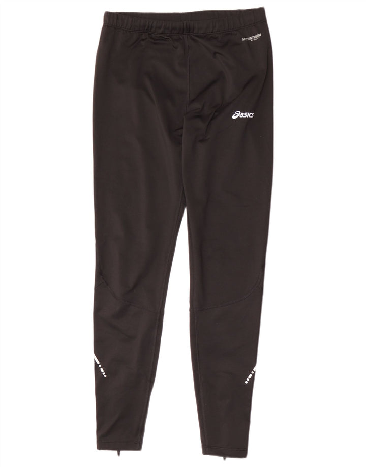 Asics Boys Tracksuit Trousers 13-14 Years Medium Black Polyester