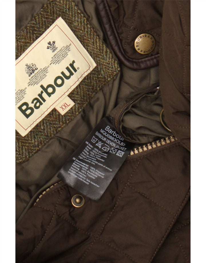 Мужская стеганая куртка Barbour UK 44 2XL Коричневый полиэстер
