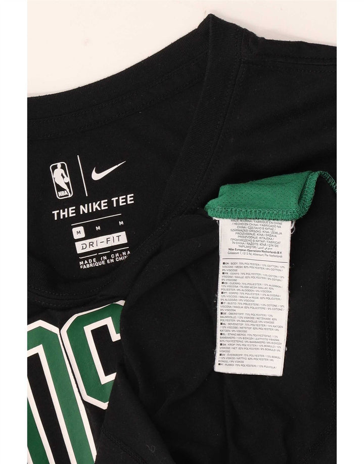 Мужская футболка с рисунком Nike Boston Celtics, средний черный полиэстер