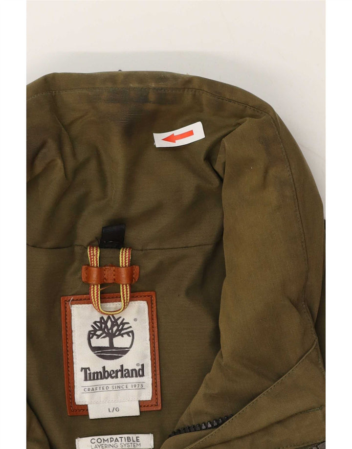 Мужская куртка Timberland Utility UK 40, большой размер, цвет хаки, хлопок