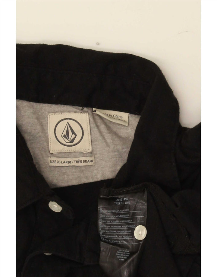 Мужская рубашка-поло Volcom XL, черный хлопок
