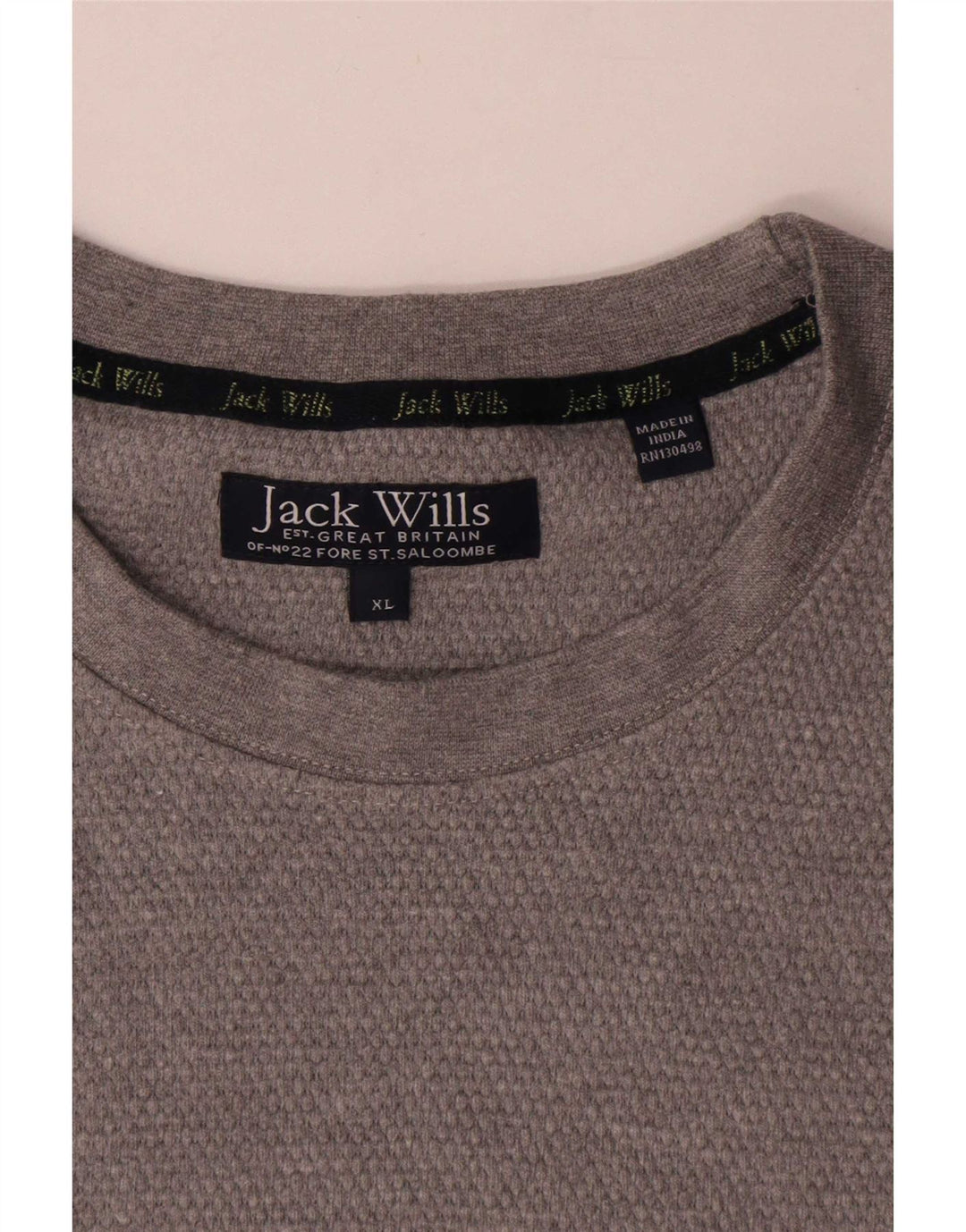 Мужская футболка Jack Wills XL, серый хлопок