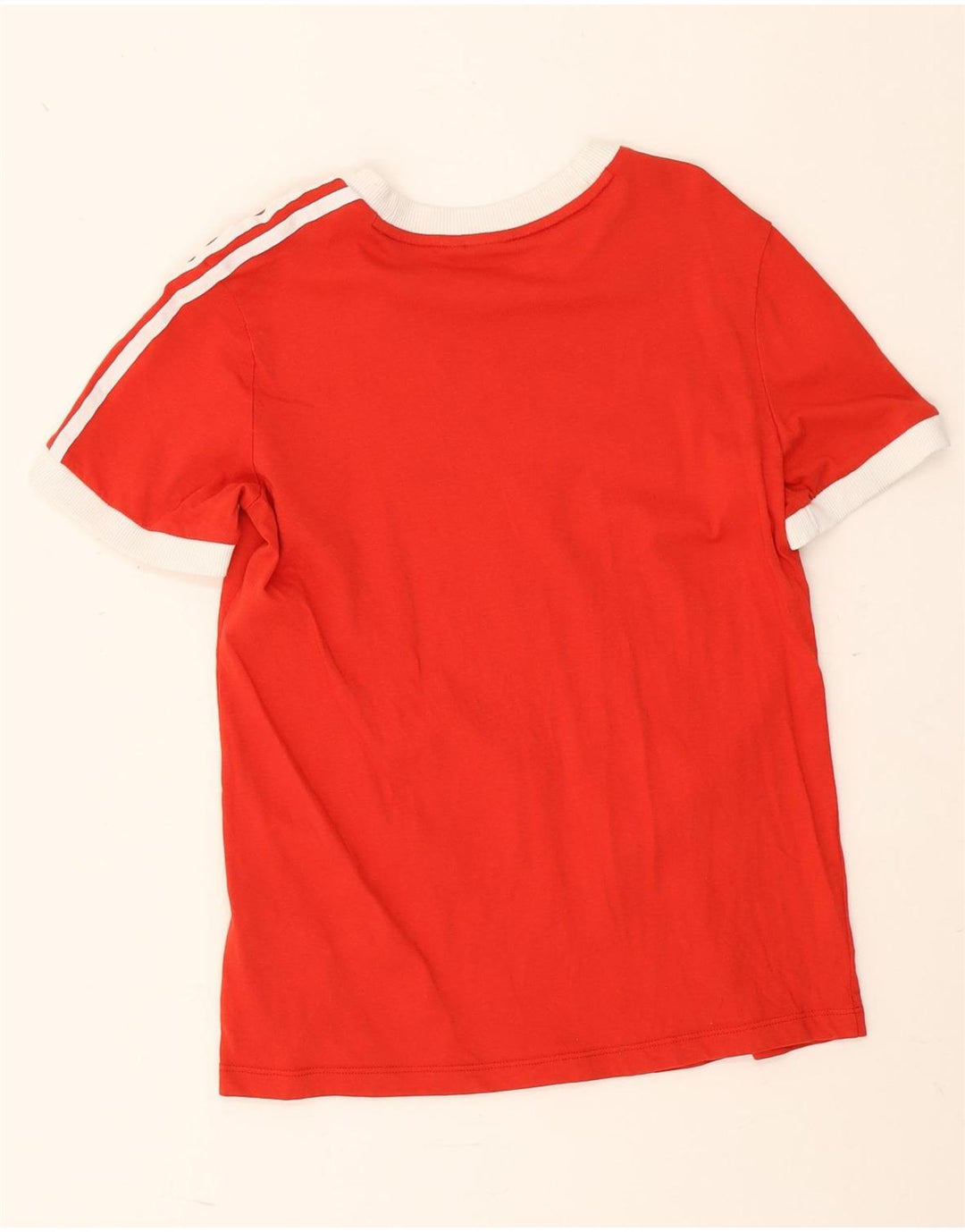 Женская футболка Adidas Top UK 12, средний красный хлопок, красный