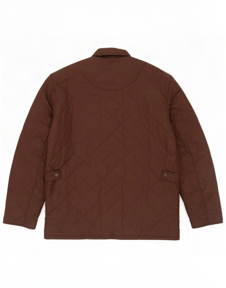 Мужская стеганая куртка Barbour UK 38 средний коричневый полиэстер