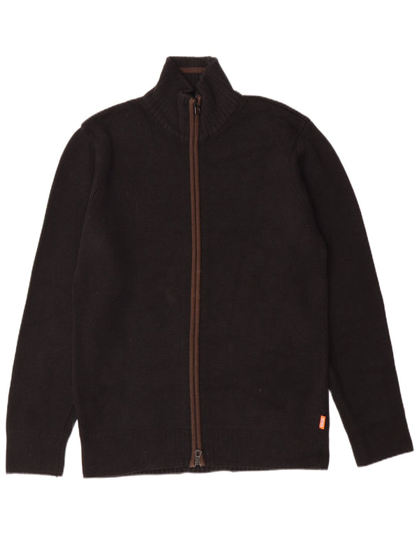 Мужской кардиган-свитер HUGO BOSS, средний черный, хлопок