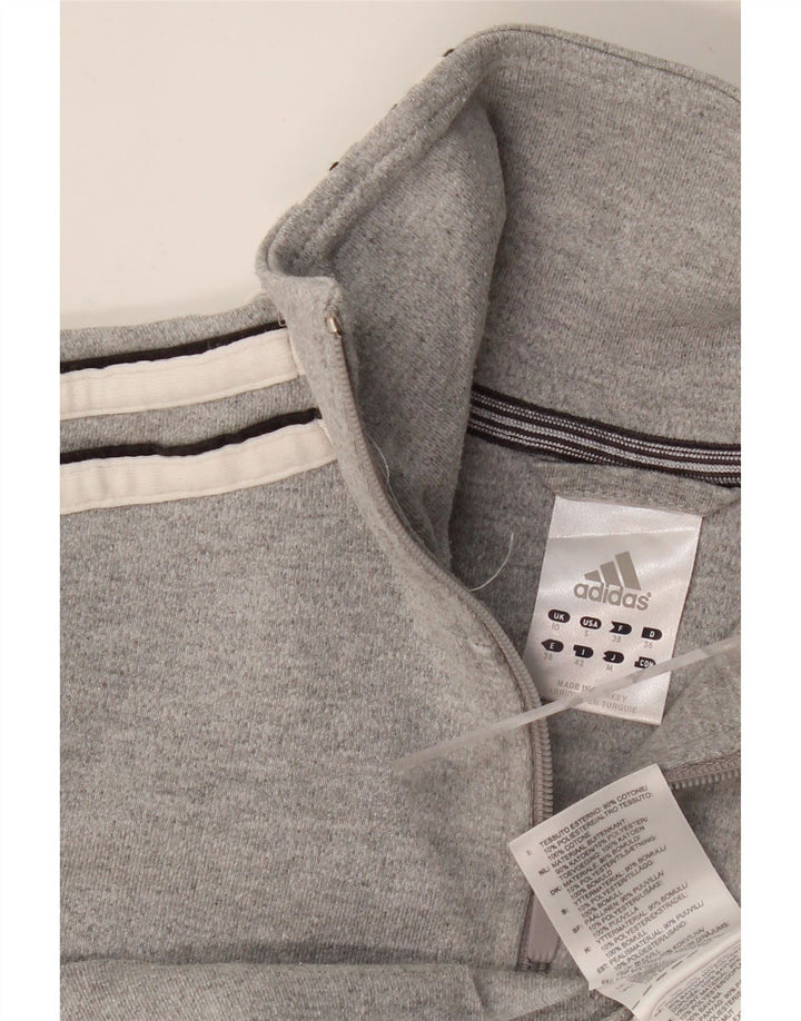Женский спортивный костюм Adidas Top Jacket UK 10, маленький серый хлопок