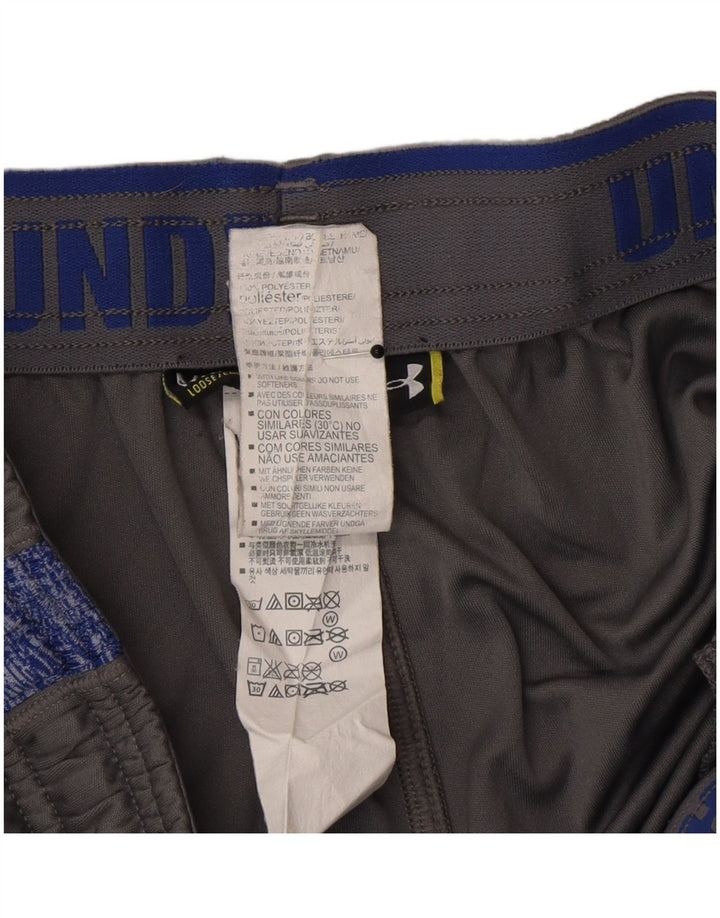 Мужские спортивные шорты Under Armour, полиэстер с цветными блоками среднего серого цвета