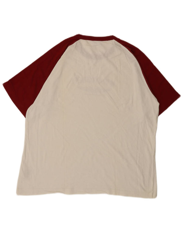 Мужская футболка WRANGLER с рисунком, XL, белая, хлопок с цветными блоками