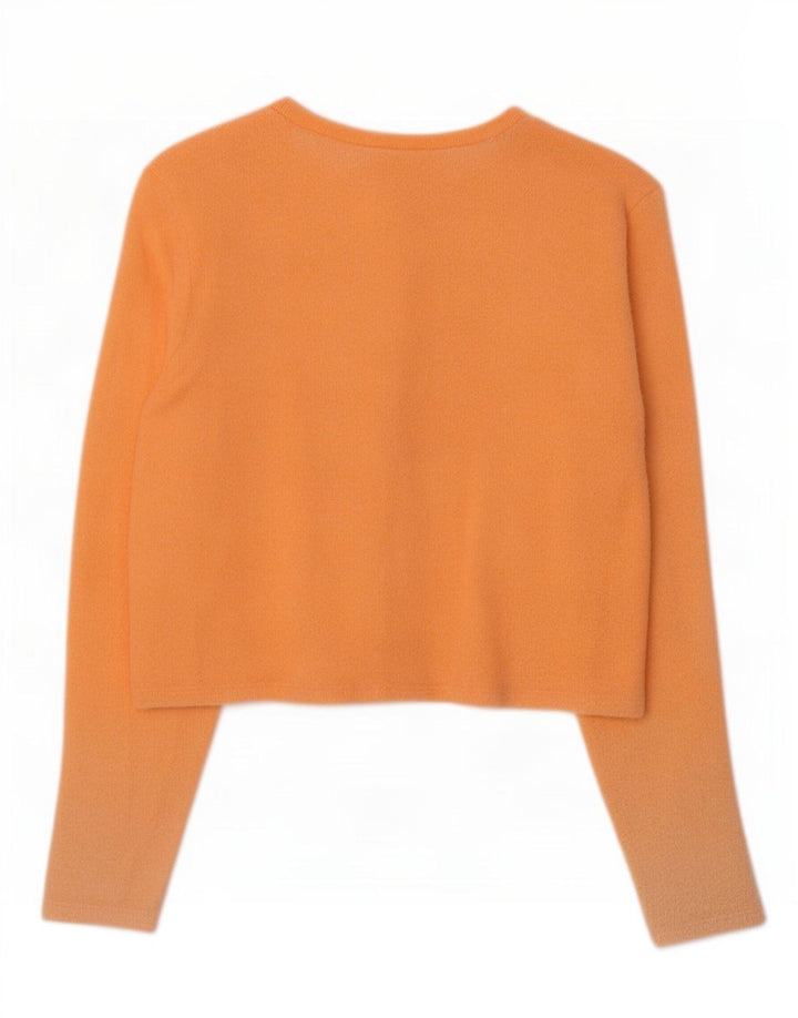 Женский укороченный кардиган Zara UK 12, средний оранжевый