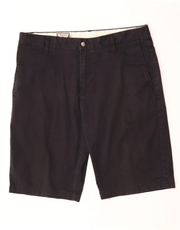 Мужские шорты чинос Volcom W34, большие черные, хлопок