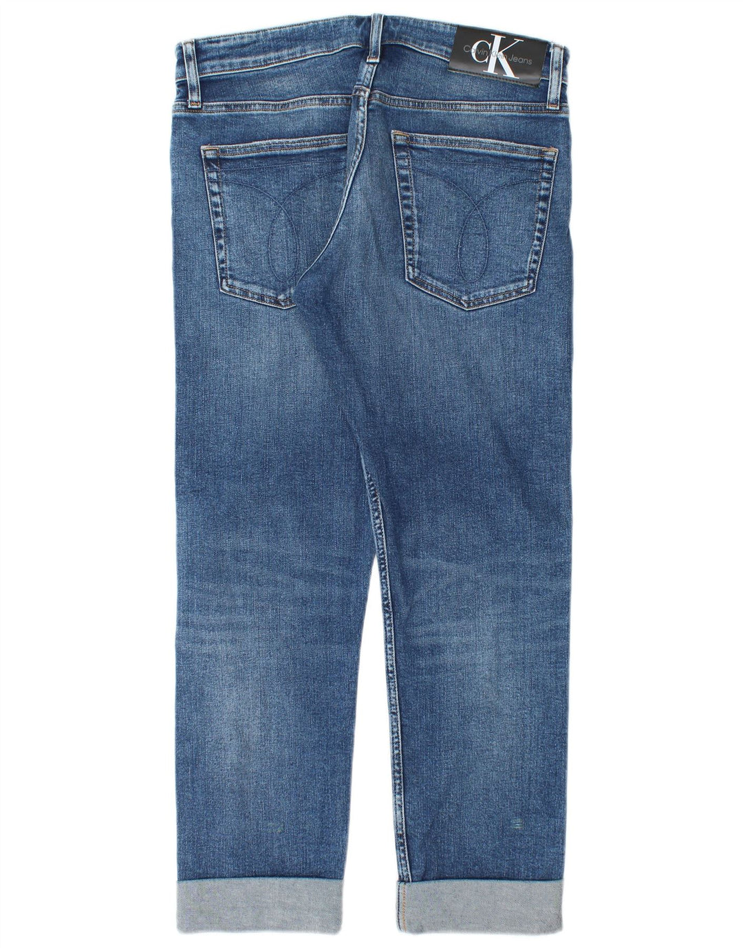 Мужские прямые джинсы Calvin Klein W32 L27, синий хлопок