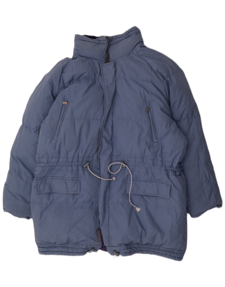 Мужская двусторонняя стеганая куртка свободного кроя DIADORA, британский цвет 38, средний синий хлопок