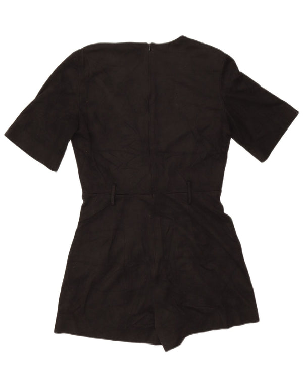 Zara Womens Trafaluc Playsuit UK 12 Medium Black Polyester