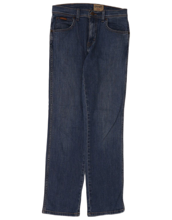 Мужские прямые джинсы Wrangler Texas Stretch W30 L32, синий хлопок