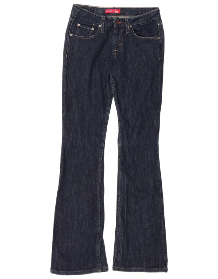 Женские джинсы Levi's 518 Super Low Bootcut (США 3, маленькие) W28 L31 Темно-синие