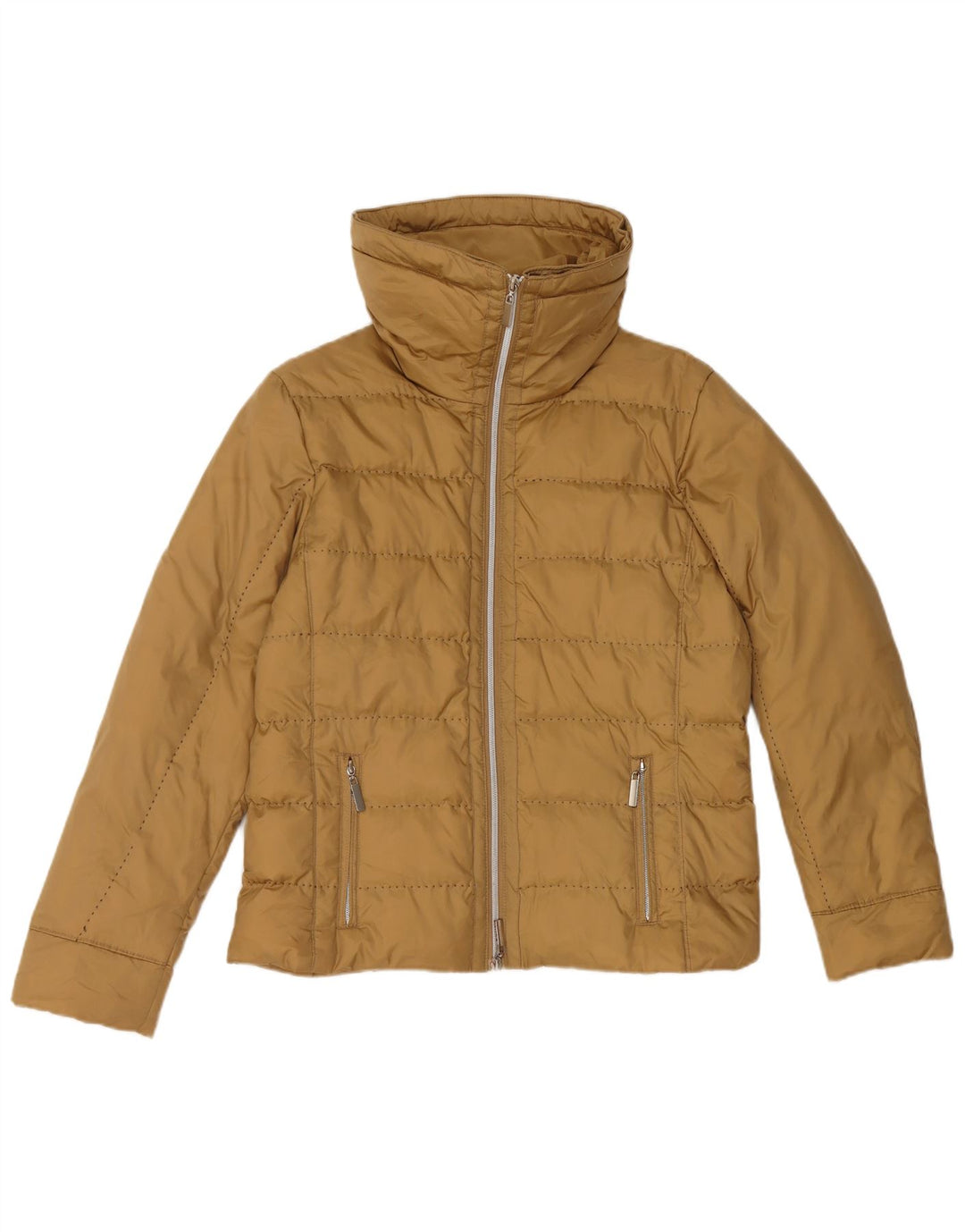 Женская стеганая куртка SUPERGA UK 14 средний коричневый полиамид