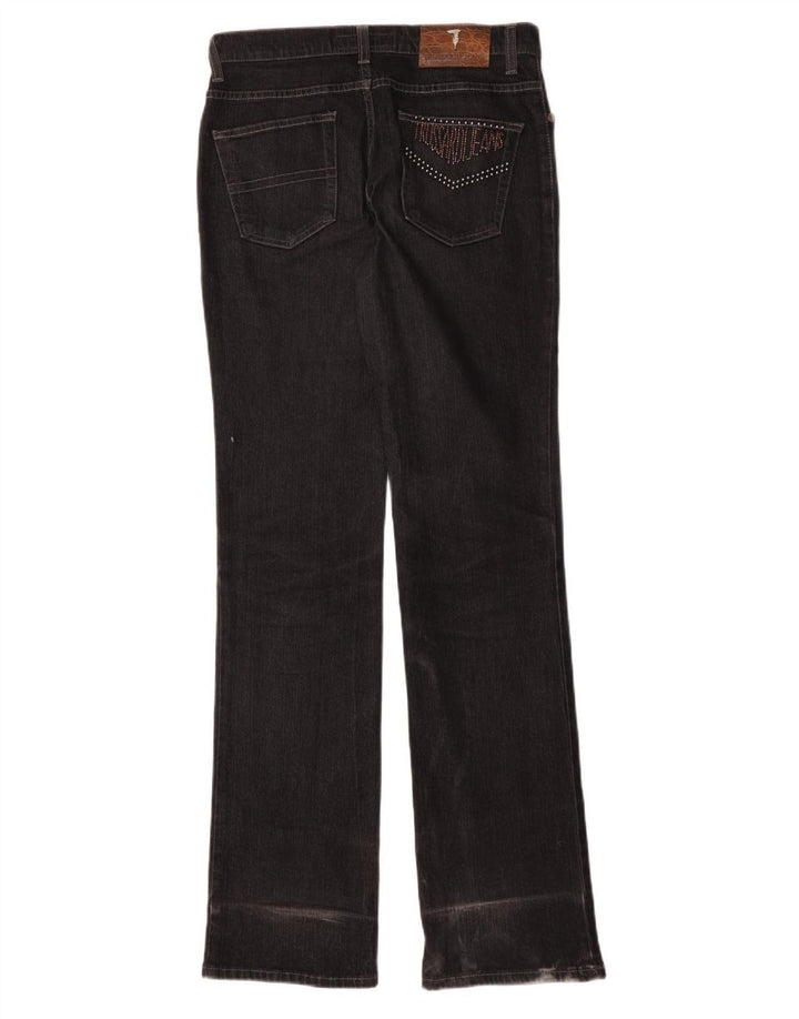 Женские джинсы Trussardi Bootcut IT 42 Medium W26 L33 Черный хлопок