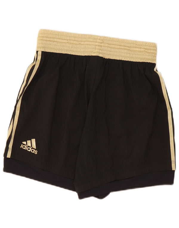 Мужские спортивные шорты Adidas Deutscher Fussball Bund, маленькие черные, с цветными блоками
