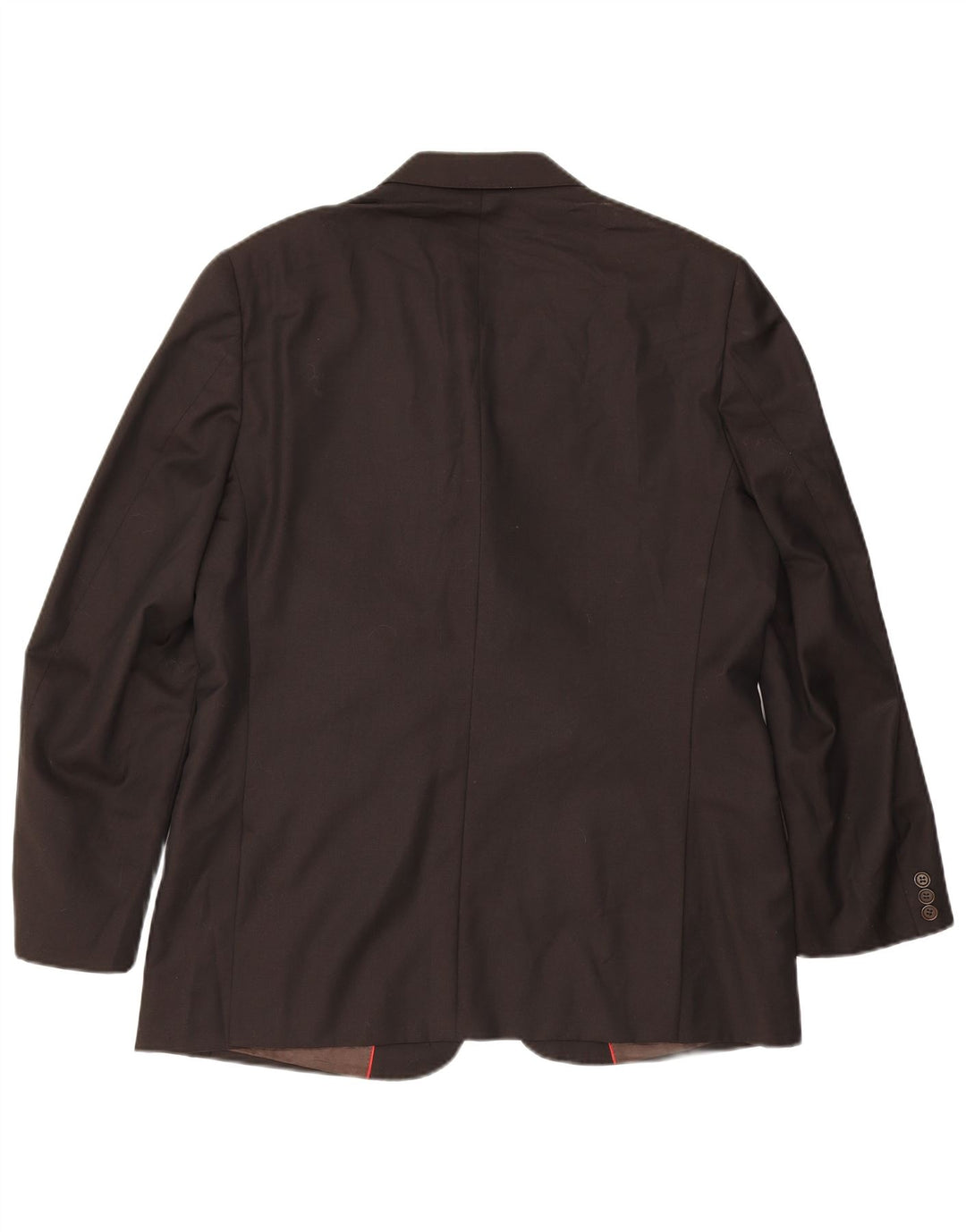 Мужской пиджак Massimo Dutti на 3 пуговицах UK 42 XL коричневый шерстяной