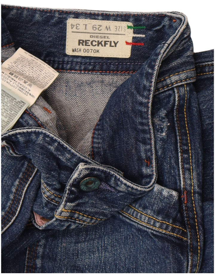 Женские узкие джинсы Diesel Reckfly W29 L34, синий хлопок