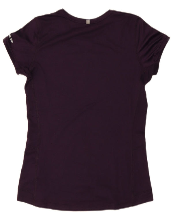 Женская футболка Nike Dri Fit Top UK 8, маленький фиолетовый полиэстер
