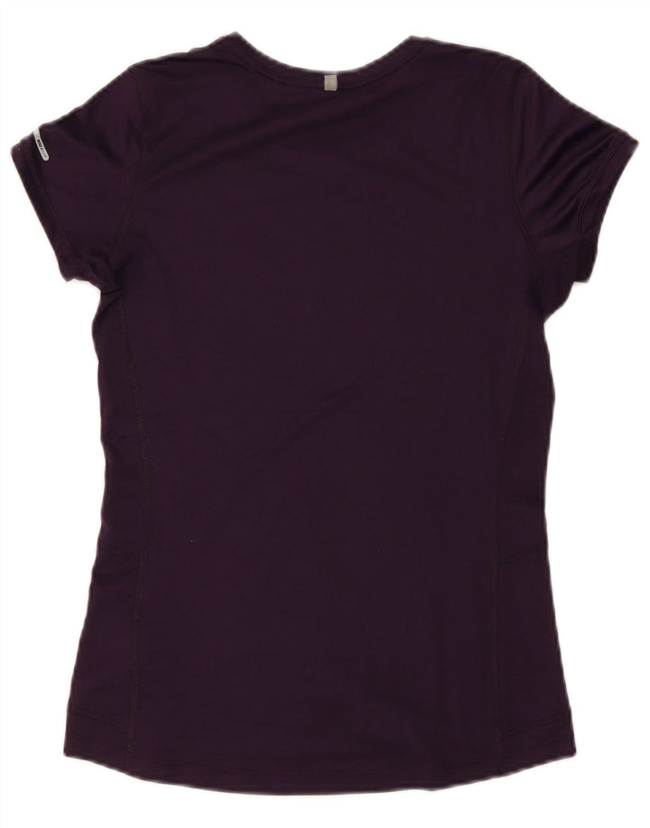 Женская футболка Nike Dri Fit Top UK 8, маленький фиолетовый полиэстер