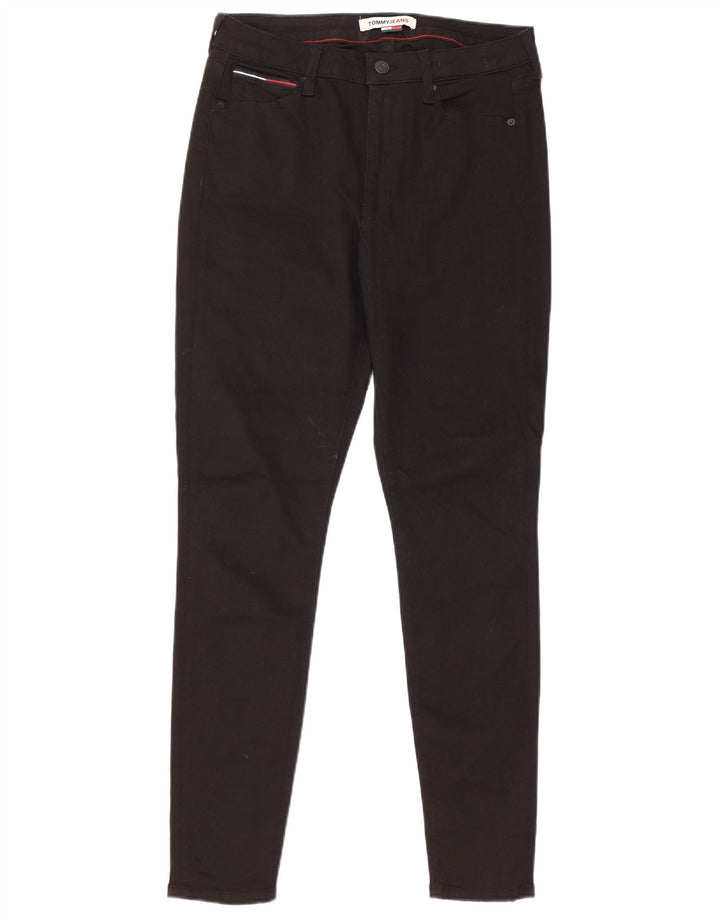 TOMMY HILFIGER Женские джинсы скинни W30 L30, черный хлопок