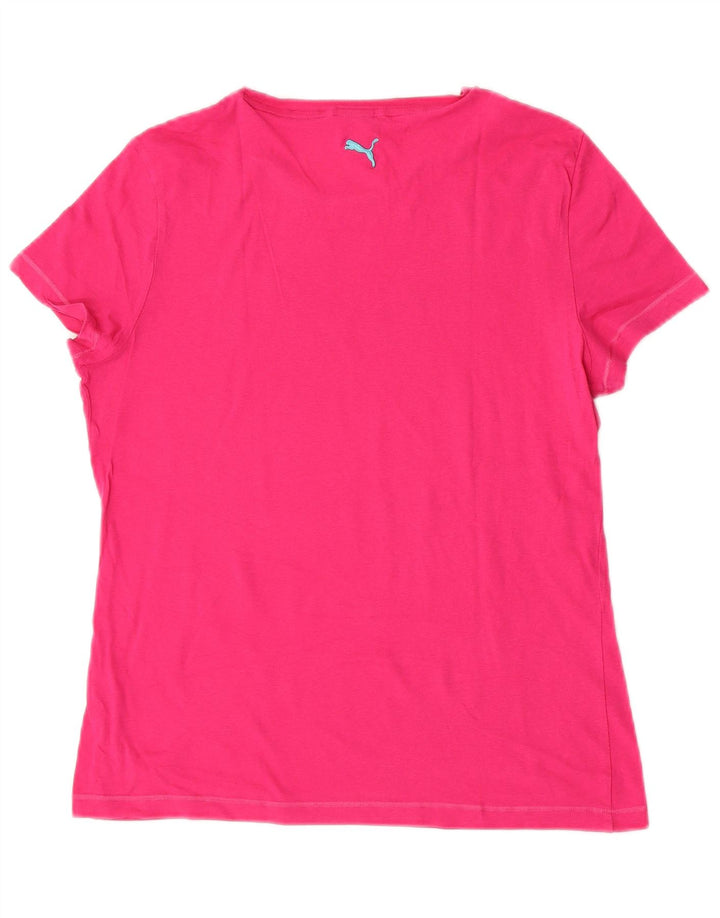 Женская футболка с рисунком Puma Top UK 14 Medium Pink