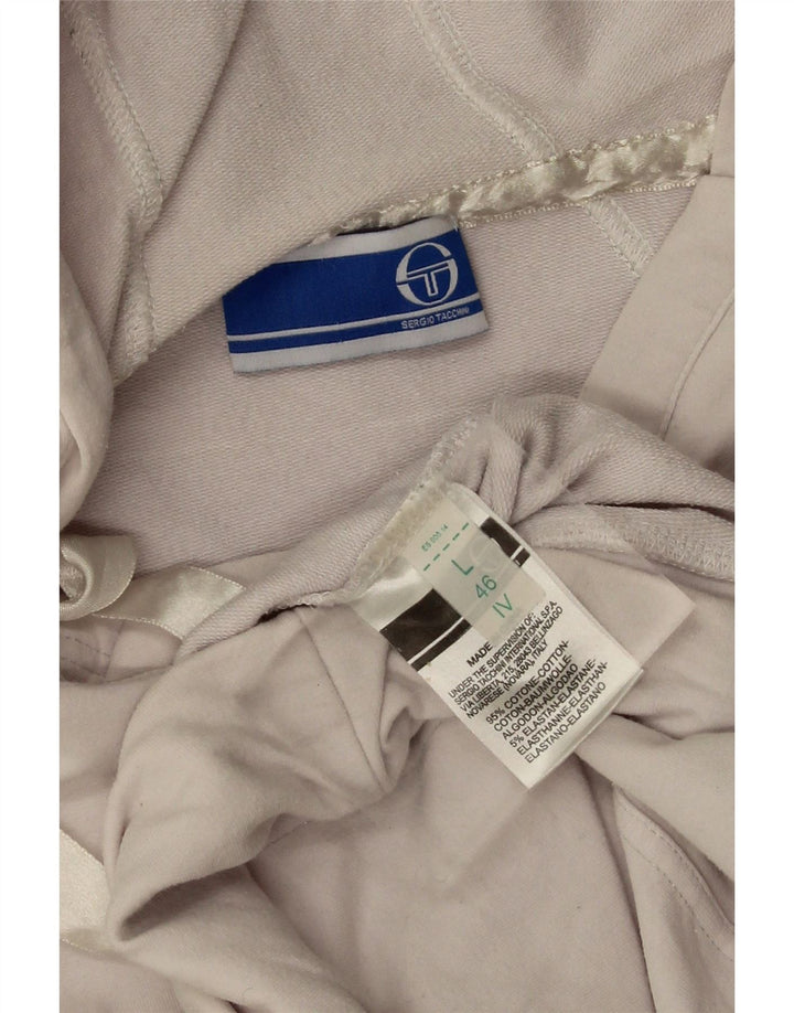 Женский джемпер с капюшоном Sergio Tacchini IT 46, большой белый хлопок