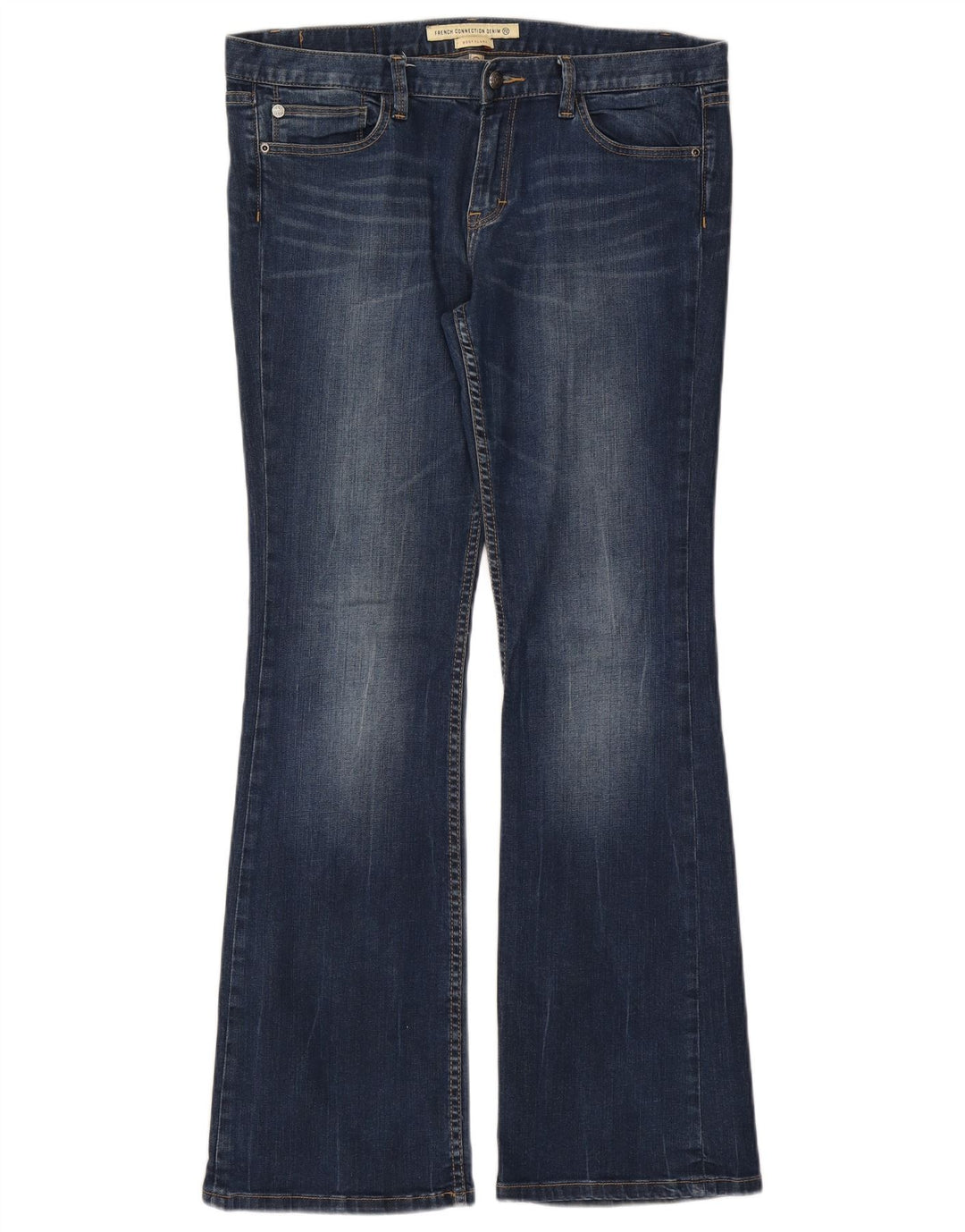 Женские расклешенные джинсы French Connection Bootcut США 16 2XL W38 L33 Синий хлопок
