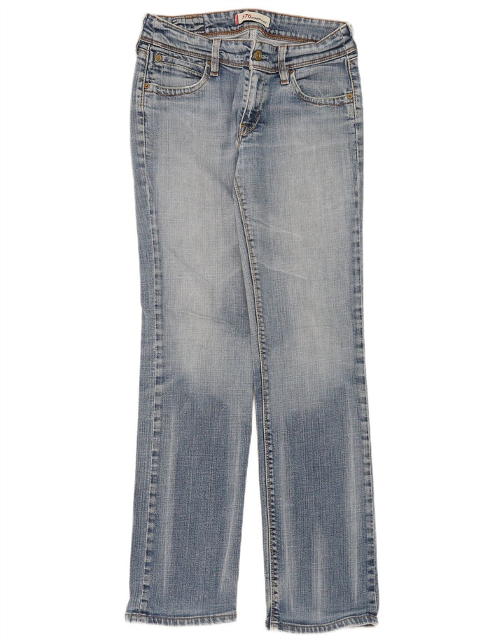 Женские прямые джинсы Levi's 570 W31 L31 синие, хлопок