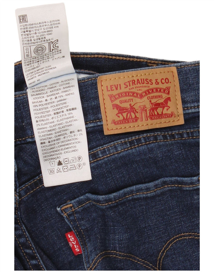 Мужские джинсовые шорты-бермуды LEVI'S W28, маленькие синие, хлопок