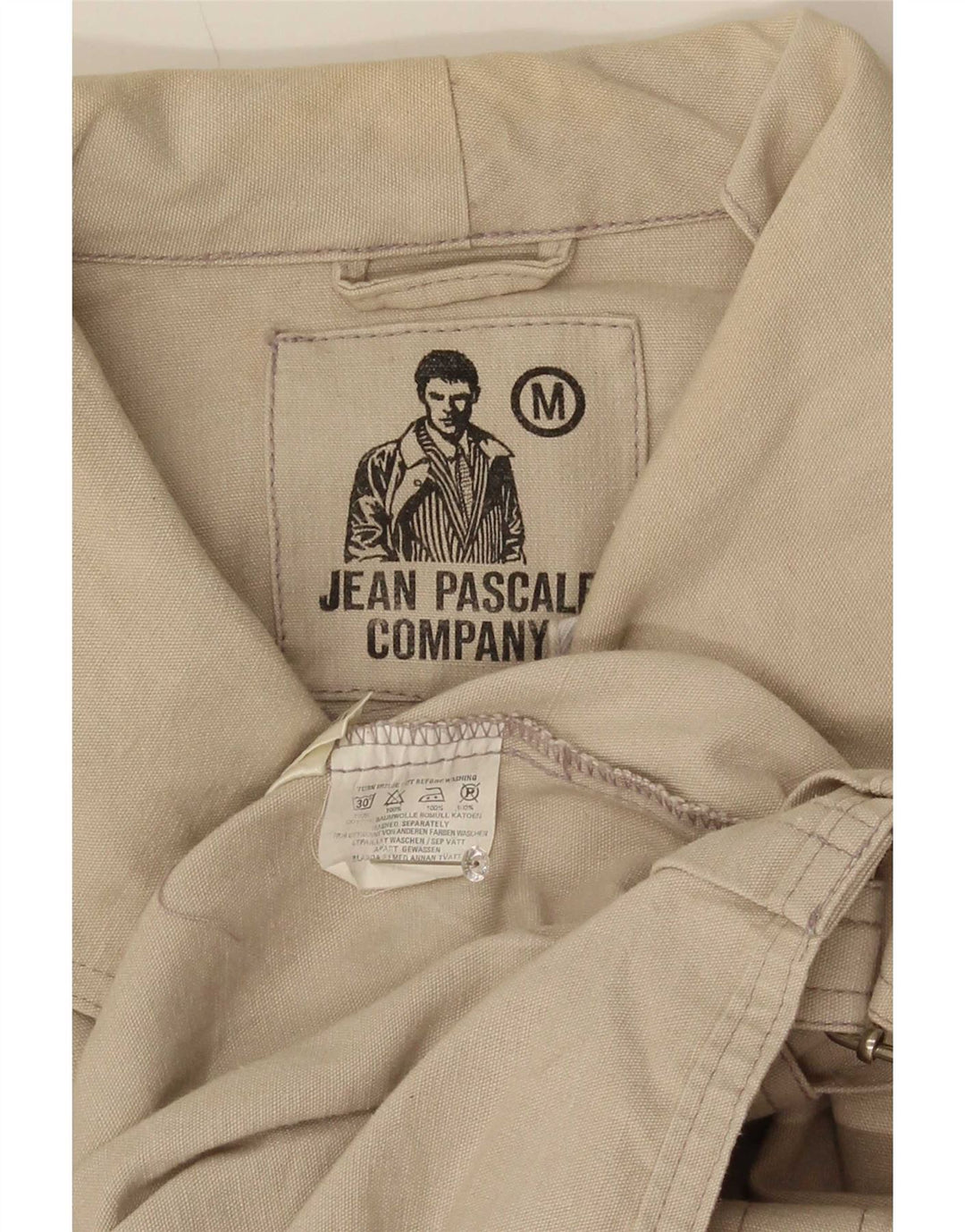 Мужская куртка свободного кроя Jean Pascale UK 38 Medium Beige Classic