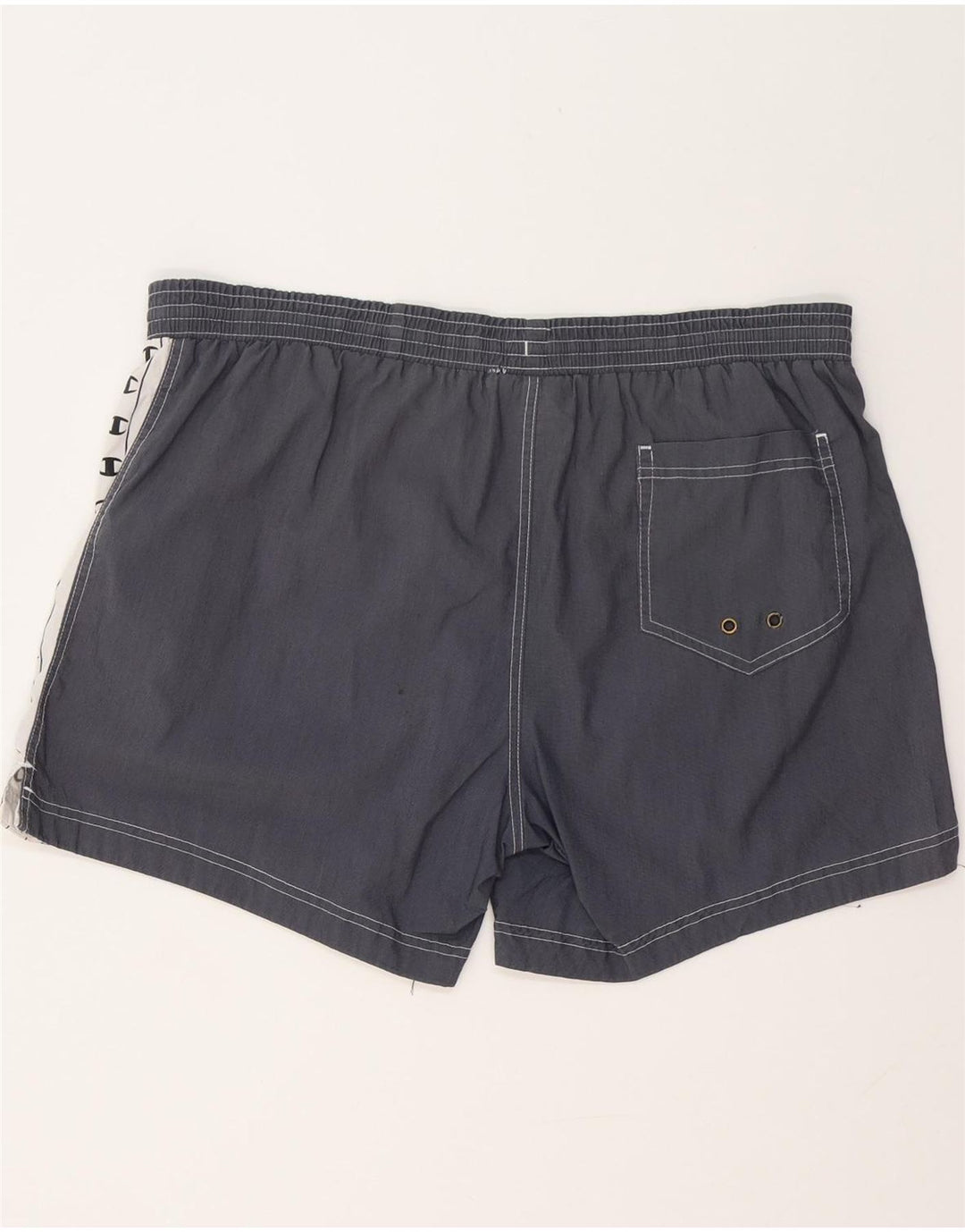 Мужские шорты для плавания Champion с рисунком XL, темно-синие, хлопок с цветными блоками