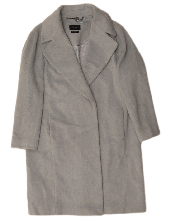 Женское пальто Marks & Spencer Autograph UK 14, большой синий полиэстер