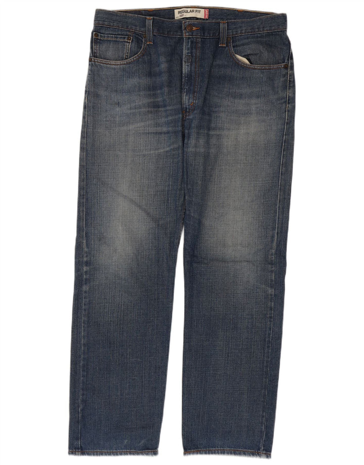 Мужские прямые джинсы Levi's 505 стандартного кроя W38 L32 синие, хлопок