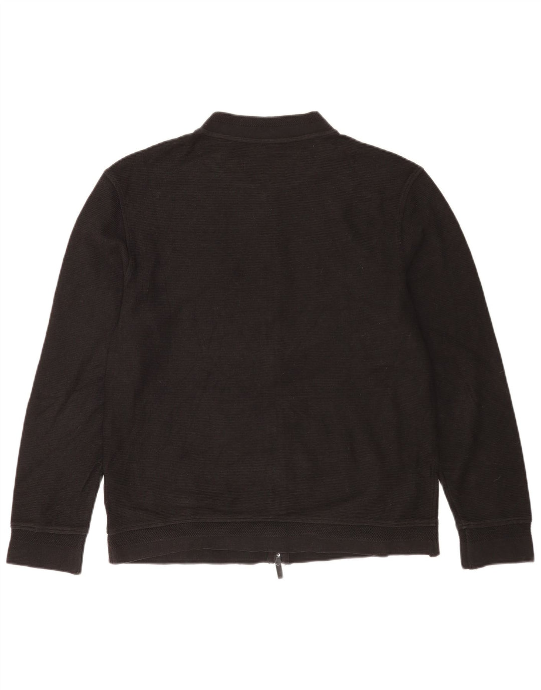 Мужской кардиган Massimo Dutti, большой черный хлопковый свитер