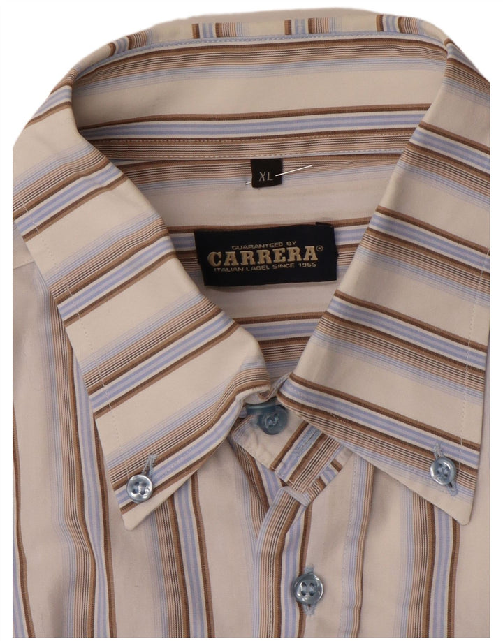 Рубашка мужская Carrera XL бежевая в полоску