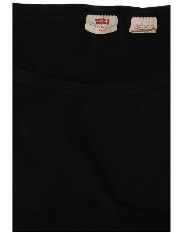 Женская футболка LEVI'S Top UK 20 2XL Черная