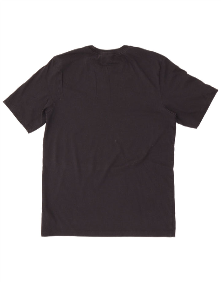 Мужская футболка Nike Dri Fit с графическим рисунком, средний черный хлопковый топ