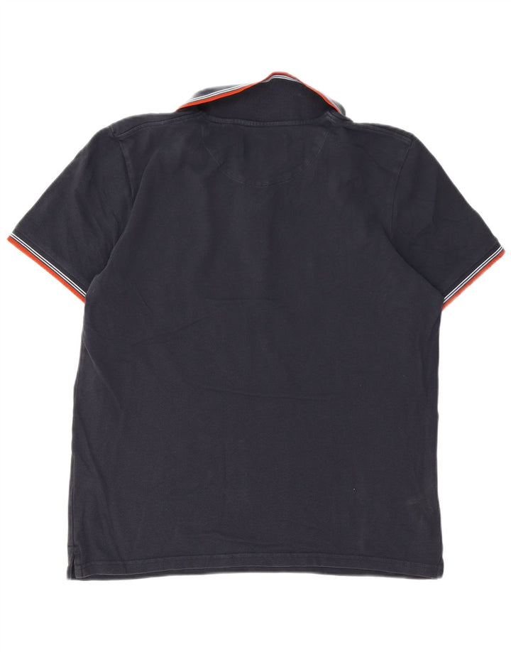 Мужская рубашка-поло Lyle & Scott, темно-синяя, хлопковая