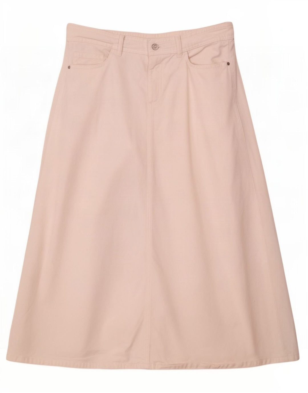 Женская джинсовая юбка миди Zara Medium W28, белый хлопок